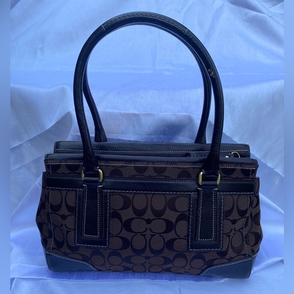 Coach 11062  Hampton Signature Handbag Brown on Brown - Picture 10 of 16
